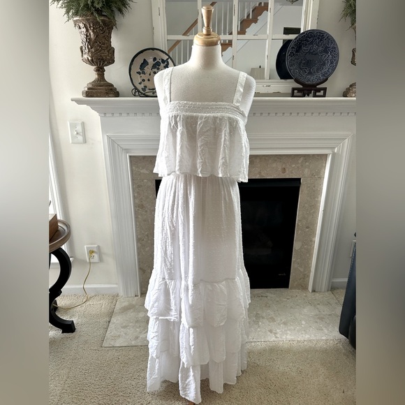 Cotton Bleu Dresses & Skirts - NWT Cotton Bleu Tiered White Dress